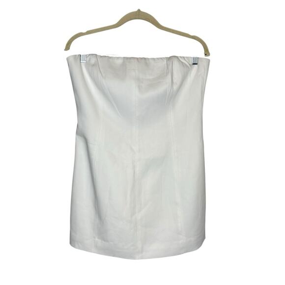 Meshki Maci Crepe White Strapless Mini Dress - Picture 2 of 8